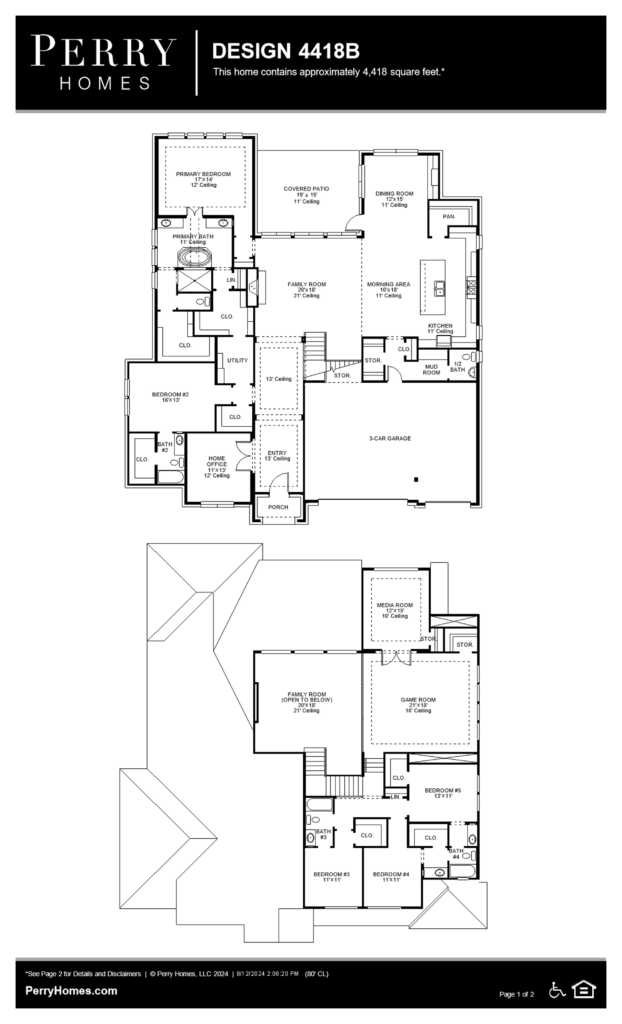 perry homes floor plan