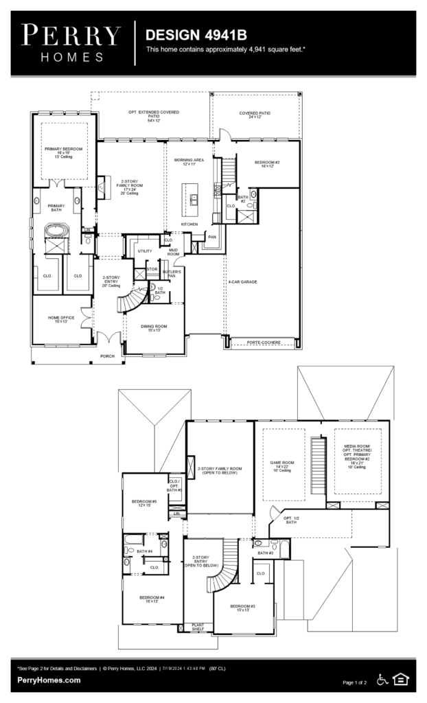 perry homes floor plan