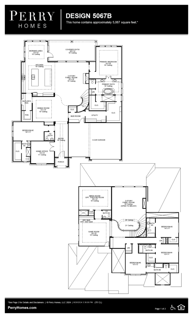 perry homes floor plan