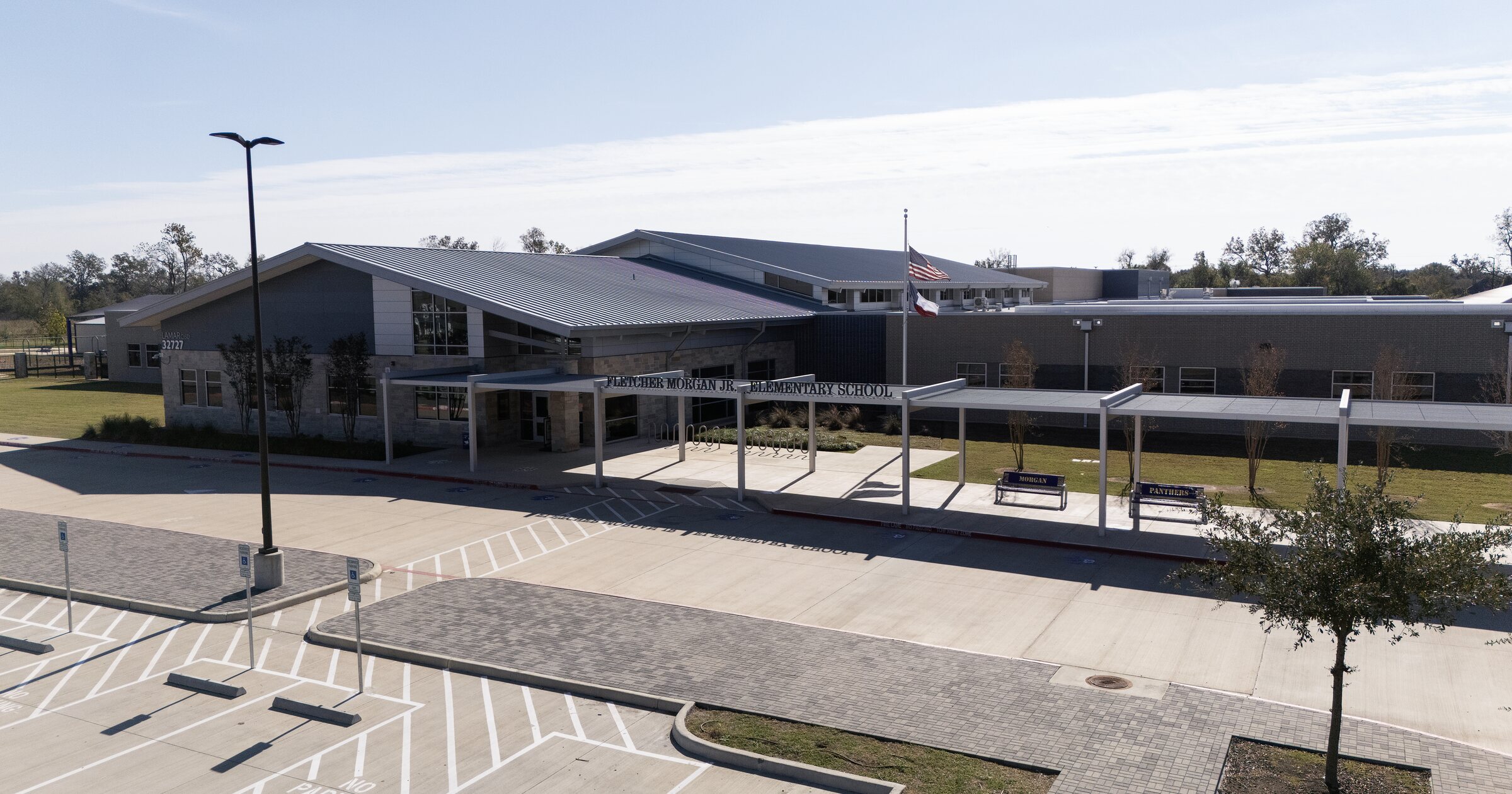 Fletcher Morgan Jr. Elementary School front entrance